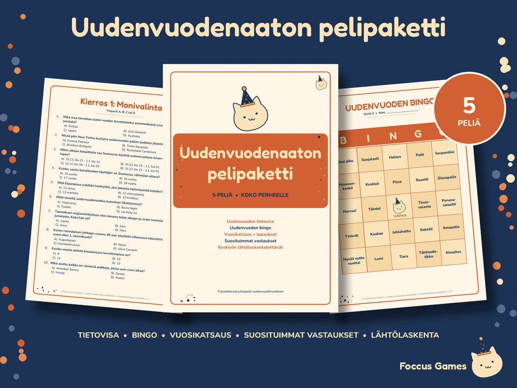 Uudenvuodenaaton pelipaketti