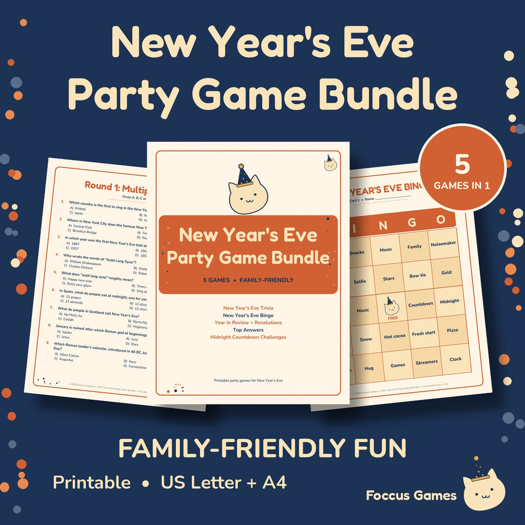 New Year's Eve Party Game Bundle