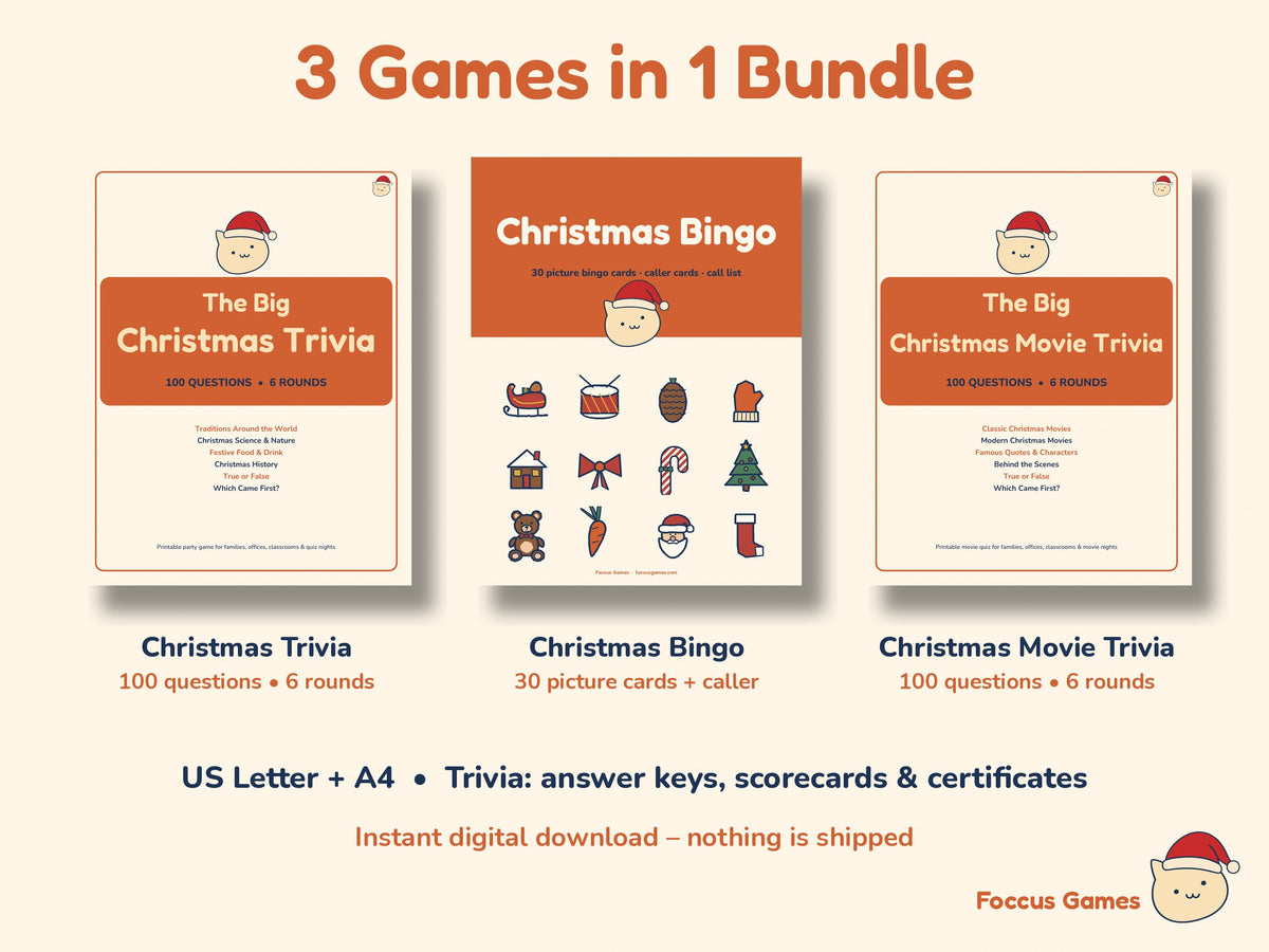 Christmas Party Game Bundle