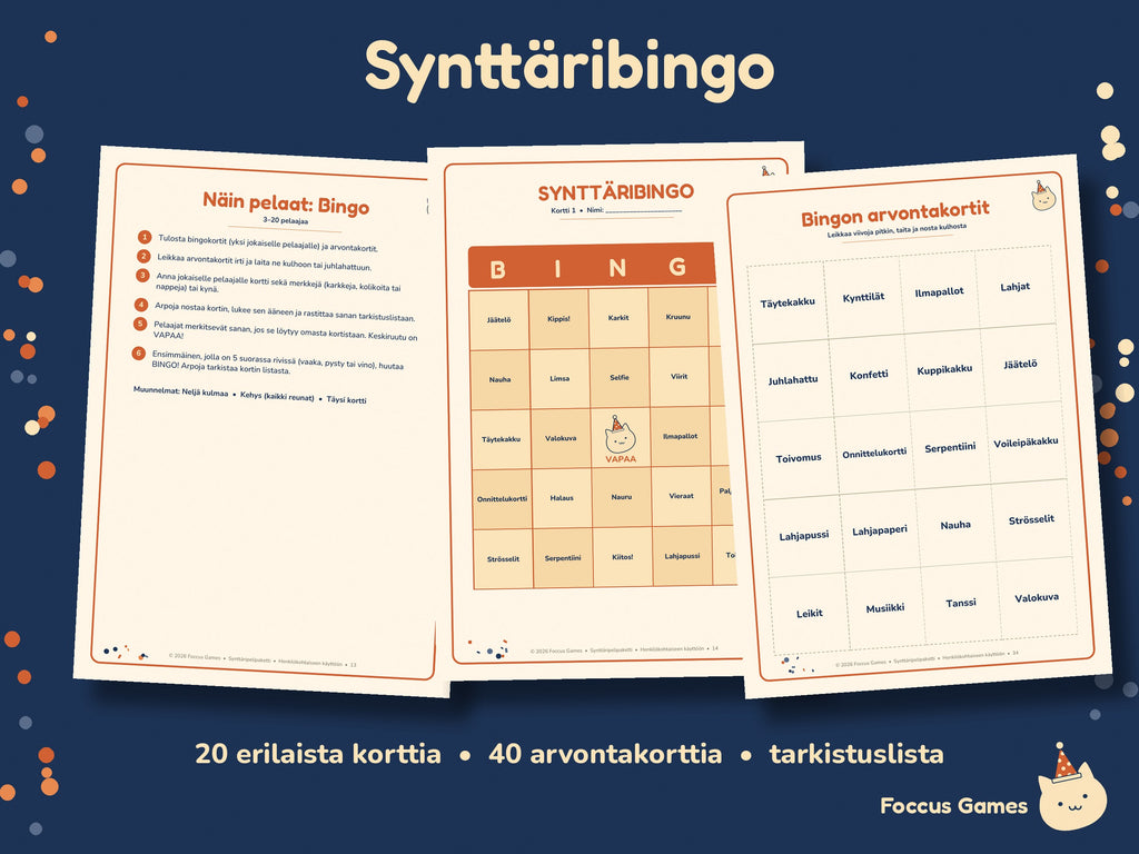 Synttäripelipaketti