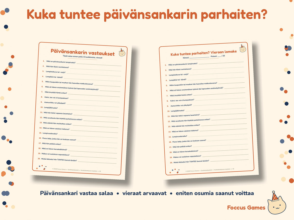 Synttäripelipaketti