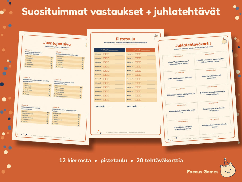 Synttäripelipaketti