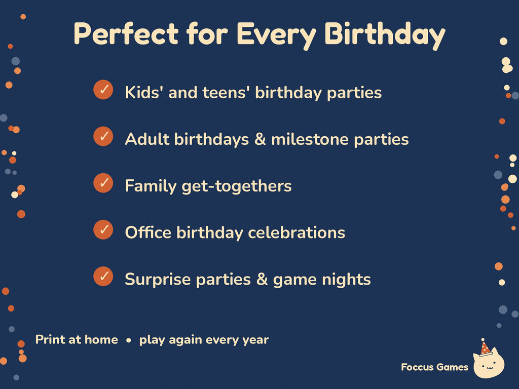 Birthday Party Game Bundle