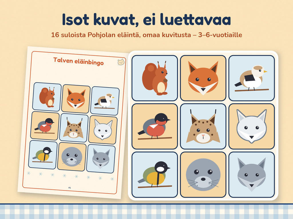 Talven eläinbingo