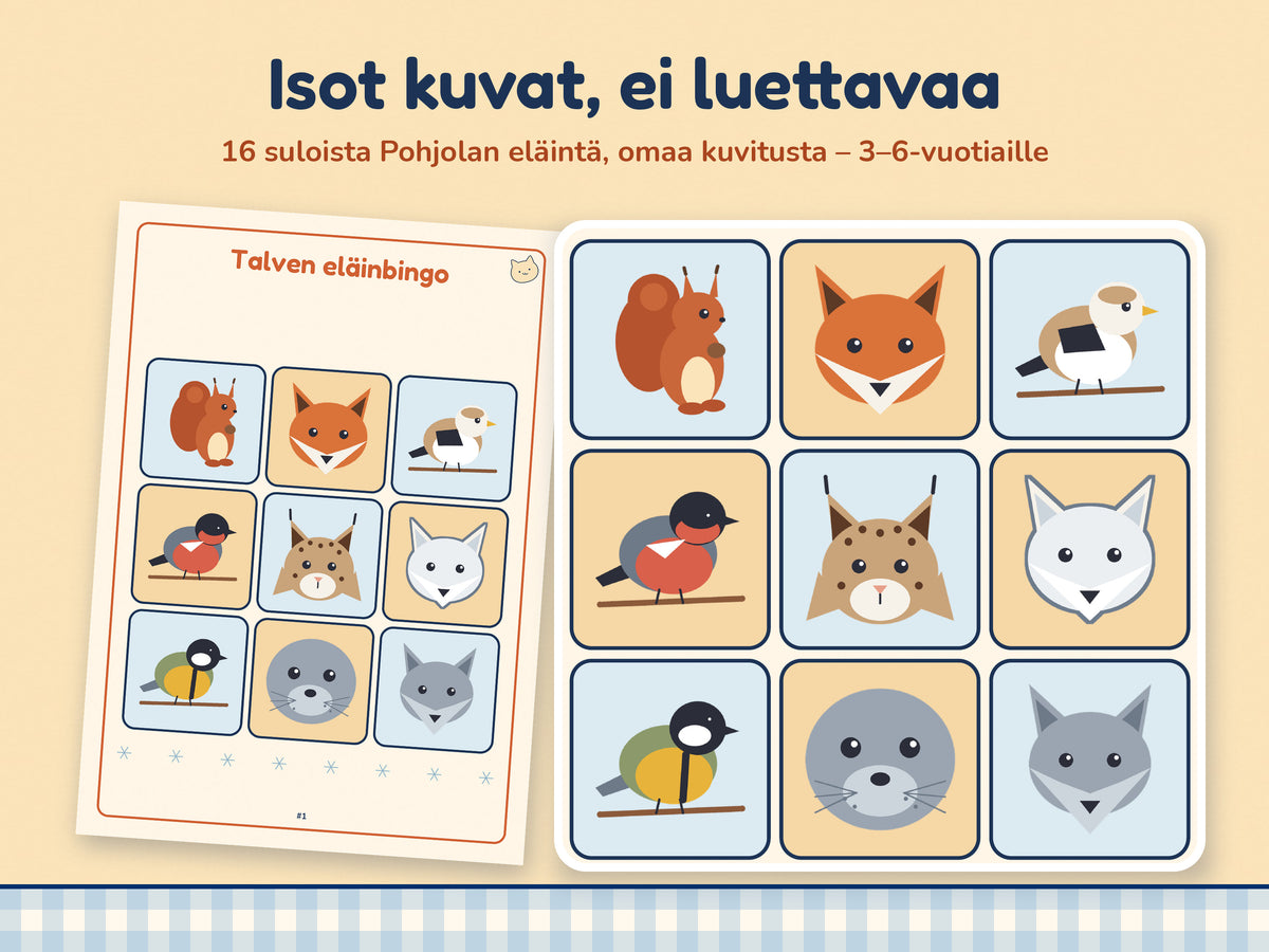 Talven eläinbingo